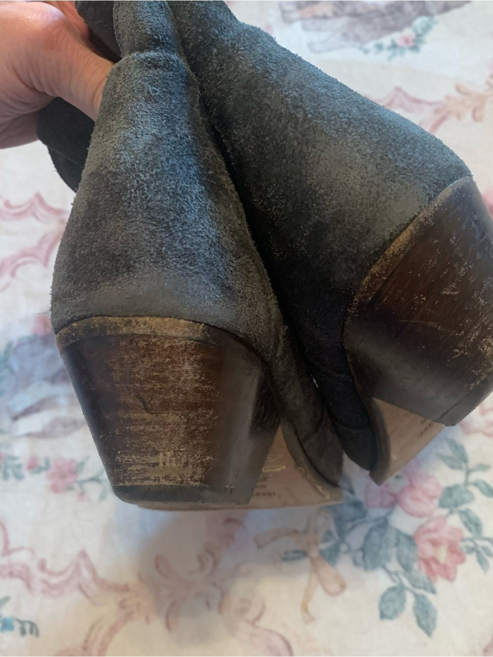 ISABEL MARANT Black Suede Western Ankle Boots - Picture 4 of 8